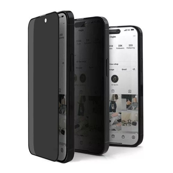 9D Privacy üvegfólia – betekintésvédelemmel iPhone 15 Pro Max