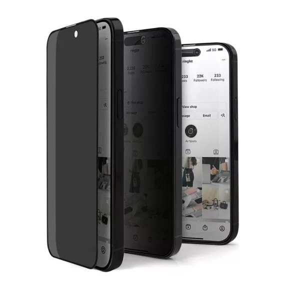 9D Privacy üvegfólia – betekintésvédelemmel iPhone 16 / iPhone 15