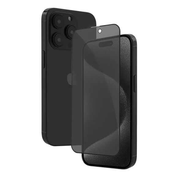9D Privacy üvegfólia – betekintésvédelemmel iPhone 16 / iPhone 15