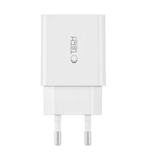 Tech-Protect C35w 2-Port Hálózati Töltő Adapter PD35w Fehér