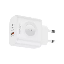   T-PHOX T-PP20 hálózati adapter GAN iWATCH vezeték nélküli töltővel 3IN1 fehér