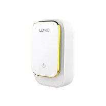   LDNIO A4405 4USB hálózati töltő + USB-C kábel led világítással