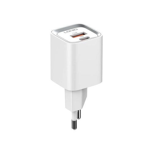 LDNIO A2318C USB, USB-C 20W Hálózati töltő + USB-C - USB-C kábel