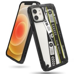 Ringke Fusion X Design - iPhone 12 Mini tok - Fekete 