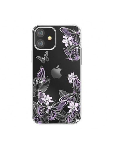 Kingxbar Butterfly Swarovski - iPhone 12 Mini tok - Lila