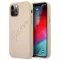 Guess -  Saffiano Vintage Script - iPhone 12/12 Pro  hátlap tok - arany