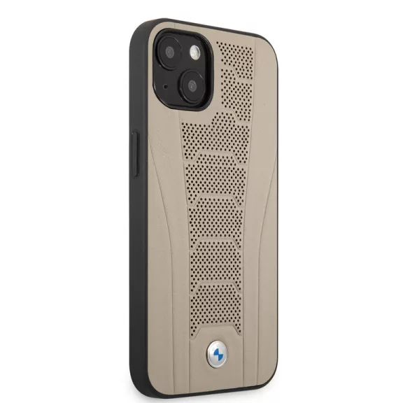 BMW - Perforated Deboss Lines - iPhone 13 tok - bézs