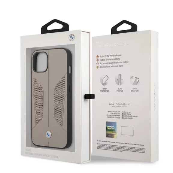 BMW - Perforated Sides - iPhone 13 tok - bézs