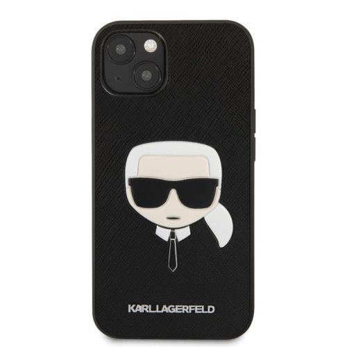 Karl Lagerfeld - Mini, Karl's Head - iPhone 13 Mini tok - Fekete