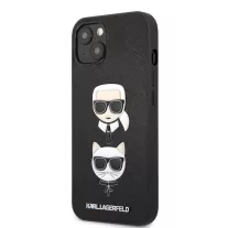   Karl Lagerfeld - Karl & Choupette Heads - iPhone 13 Mini tok - fekete