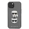 Karl Lagerfeld - Karl & Choupette Heads - iPhone 13 Mini tok - szürke