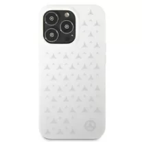   Mercedes - Silver Stars Pattern - iPhone 13 Pro Max tok - fehér