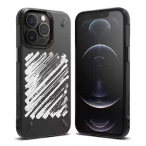 Rringke Onyx Design Paint - iPhone 13 Pro tok - fekete