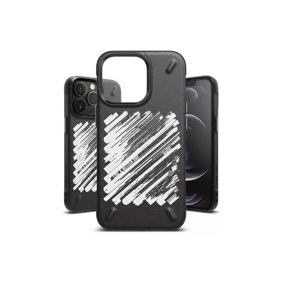 Rringke Onyx Design Paint - iPhone 13 Pro tok - fekete