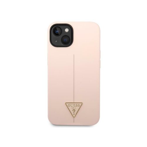 Guess Silicone Triangle - iPhone 14 tok - Rózsaszín