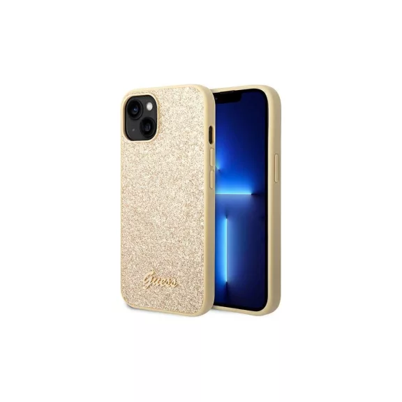 Guess glitter script - iPhone 14 tok - arany