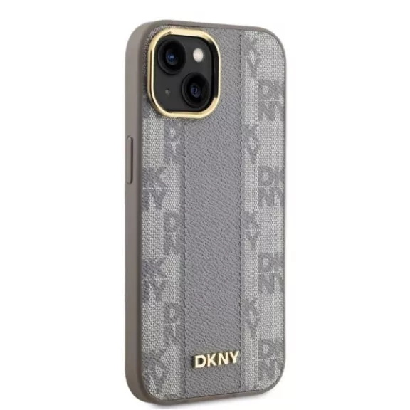 DKNY checkered mono pattern MagSafe - iPhone 14 tok - bézs