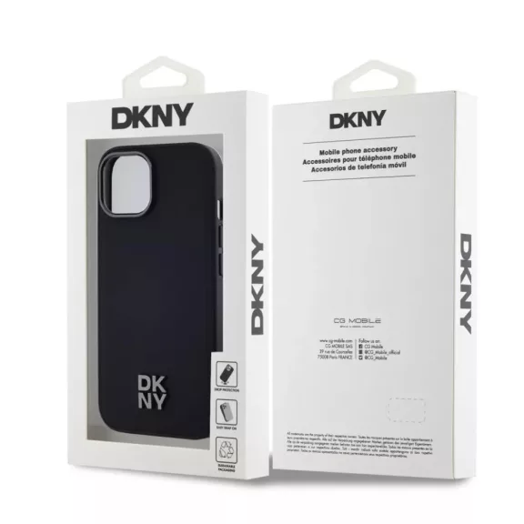 DKNY stack logo Magsafe - iPhone 14 tok - fekete