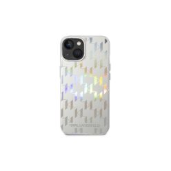   Karl Lagerfeld - Silver Monogram Iridescent - iPhone 14 tok - Ezüst