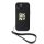 DKNY leather stack logo wrist strap - iPhone 14 tok - fekete