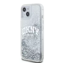 DKNY liquid glitter arch logo - iPhone 14 tok - átlátszó