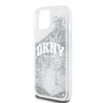 DKNY liquid glitter arch logo - iPhone 14 tok - átlátszó