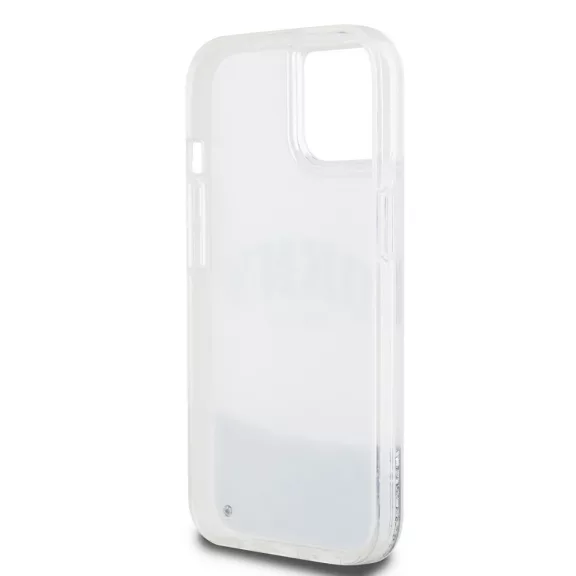 DKNY liquid glitter arch logo - iPhone 14 tok - átlátszó