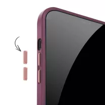 MAGMAT MagSafe szilikon tok iPhone 14 - Burgundi