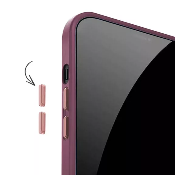 MAGMAT MagSafe szilikon tok iPhone 14 - Burgundi