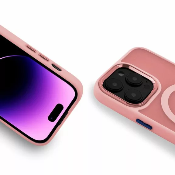MAGMAT MagSafe szilikon tok - iPhone 14 - Rózsaszín
