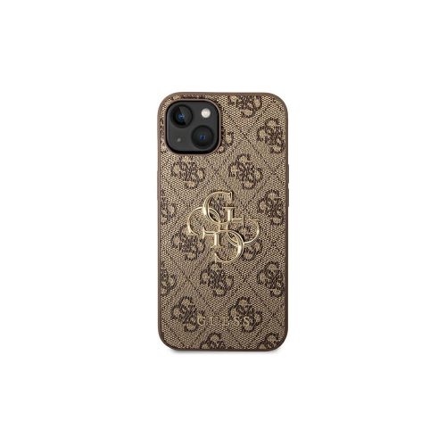 Guess 4G Big Metal Logo - iPhone 15 Tok - Barna