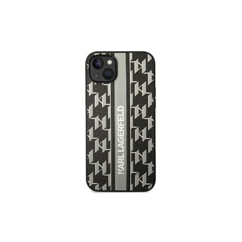 Karl Lagerfeld Monogram Stripe - iPhone 14 tok - Szürke