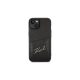 Karl Lagerfeld Signature Logo Cardslot - Phone 14 tok - Fekete