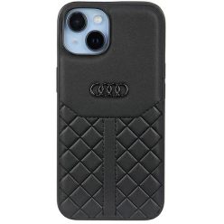 Audi genuine leather -  iPhone 14 tok - fekete