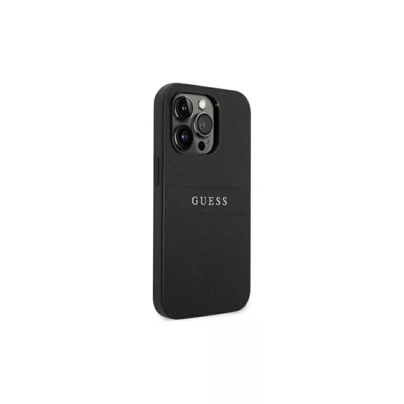 Guess saffiano - iPhone 14 Pro tok - fekete