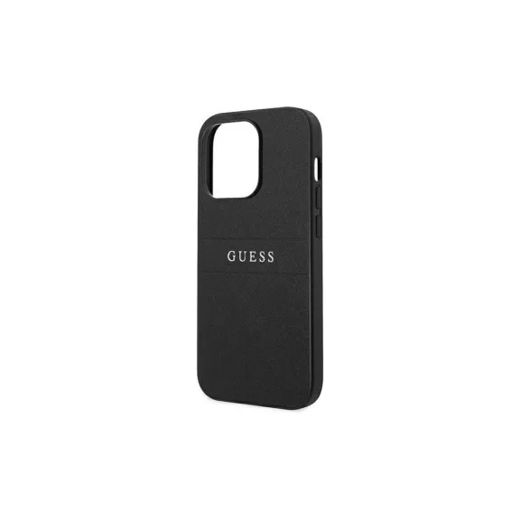 Guess saffiano - iPhone 14 Pro tok - fekete