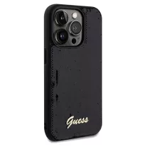 Guess sequin script - iPhone 14 Pro tok - fekete