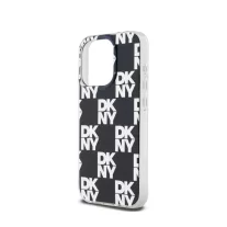 DKNY checkered pattern - iPhone 14 Pro tok - fekete