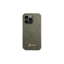 Guess glitter script - iPhone 14 Pro tok - khaki zöld