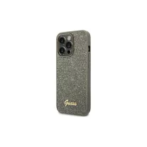 Guess glitter script - iPhone 14 Pro tok - khaki zöld