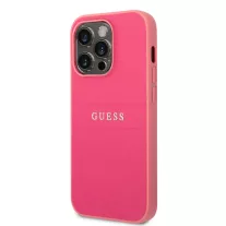 Guess saffiano - iPhone 14 Pro tok - fukszia