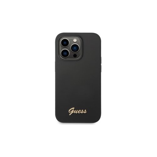 Guess - Metal logo - iPhone 14 Pro tok - Fekete