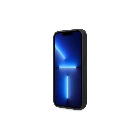 Guess metal logo - iPhone 14 Pro tok - fekete