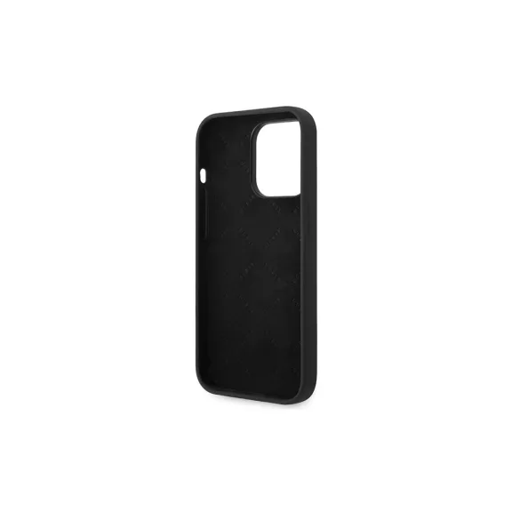 Guess metal logo - iPhone 14 Pro tok - fekete