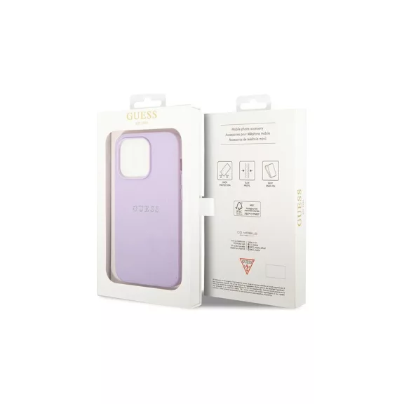 Guess saffiano - iPhone 14 Pro tok - lila