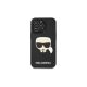 Karl Lagerfeld - 3D Karl Head - iPhone 14 Pro tok - Fekete 