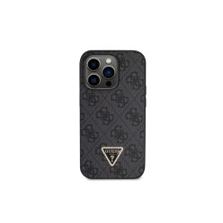 Guess 4G logo strass - iPhone 14 Pro tok - fekete