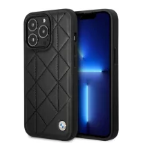 BMW Quilted - iPhone 14 Pro tok - fekete