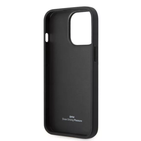 BMW Quilted - iPhone 14 Pro tok - fekete
