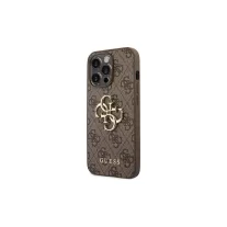 Guess 4G big metal logo - iPhone 14 Pro tok - barna